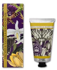 The English Soap Company Kew Gardens Orchid and Vanilla Hand Cream - Luxury Moisturising Hand Cream with Aloe Vera, Shea Butter and Beeswax - Fresh Unisex Scent, Cruelty-Free, Made in England - 75ml