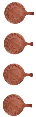 Cabilock 4 Piezas Bandeja De Rellenos Plato para Servir Bandeja De Mariscos Plato De Cocina Recetas De Rellenos Platos De Huevo Dispensador De Rellenos Madera