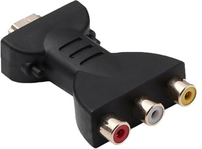Convertidor HDMI a AV, adaptador HDMI a RCA, adaptador RGB macho hembra, interfaz chapada en oro, interfaz chapada en oro, rojo, blanco, amarillo, 1080P, convertidor de audio y vídeo de alta