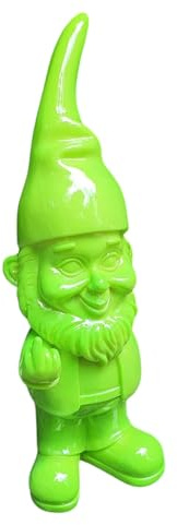 Aspinaworld Gartenfigur Gartenzwerg Stinkefinger grün 17 cm – frech naturnah, Gartenzwerg Statue Garten wetterfest Deko
