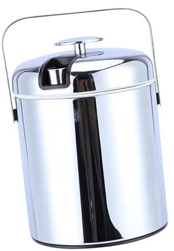 PRETYZOOM 1 Pc Lata De Hielo Antioxidante Cubeta De Hielo Molde De Hielo Cubos De Hielo para Fiestas Cubo De Hielo para Congelador Bandejas De Hielo Contenedor De Cubitos De Hielo Silver