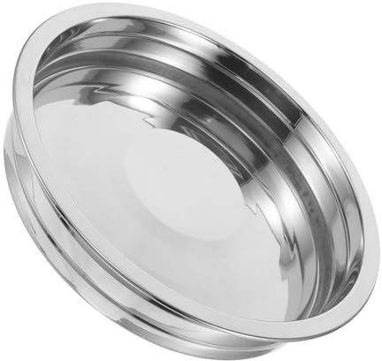 LIFKOME Bandeja Para Comunión Plato De Pastel Sagrado Acero Inoxidable Fácil De Transportar