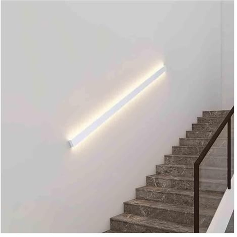 Corrimano per scale in alluminio a LED, ringhiera di sicurezza illuminata per gradini interni, supporto per ingresso a parete con luce