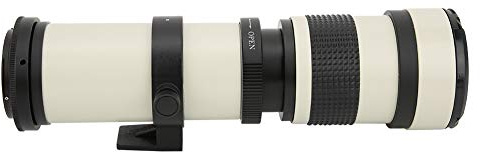 Elprico 420-800 Mm Super Moable Zoom, Téléobjectif pour la Caméra de Montage EF-S, Focalisation Manuelle, Manuel Complet, Corps en Alliage en Aluminium, Conception Compacte,