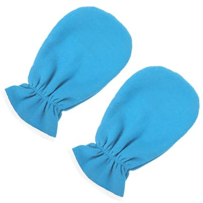 LOLIPPYY Guantes de Cuidado Exfoliante y Hidratantes para Manos Aceites Esenciales, de Poliéster y Franela, Ideales para Spa en Casa y Masajes Relajantes