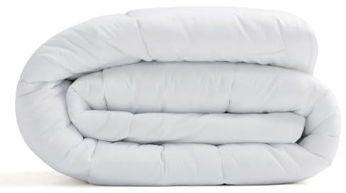 Molithe Duvet Insert 100% Cotton Comforter Shell Winter Heavyweight, Australian Wool Cotton Filling, Noiseless Temperature Regulation Breathable Comfortable Wool Bedding for Luxurious Sleep Queen