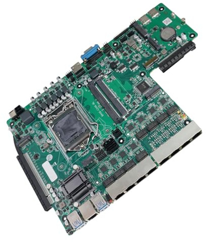 Fluxioxtna Placa base C246 para servidores para aplicaciones de automatización industrial con SATAIII y placas base de construcción de durabilidad para montaje en rack
