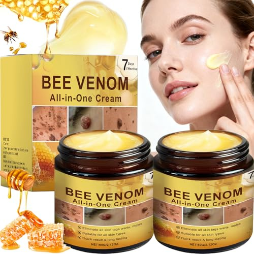 Jiaonayiyi Bee Venom Infused All-in-One Face Cream - Hydrating & Rejuvenating Daily Moisturiser for a Radiant Complexion - Suitable for All Skin Types (2)