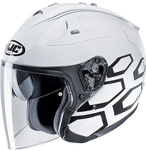 HJC Helmets 1654_20274 Casque Moto-HJC FG-Jet DUKAS MC10-S Hommes, Blanc, S