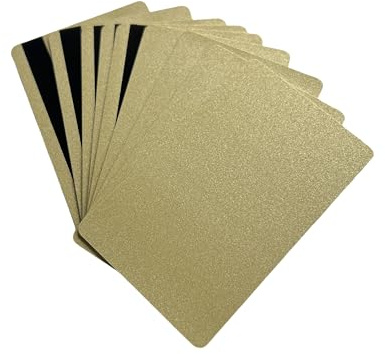 ISO Hi CO 2750/3000/ 4000 Oe Hi co Magnetic Stripe Magstripe Flash Gold Smart PVC Card (10pcs) by XCRFID