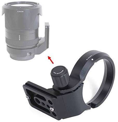 iShoot Lens Collar Tripod Mount Ring Support Bracket Compatible with Sony FE 24-240mm f/3.5-6.3 OSS, 24-105mm f/4 G OSS, 16-35mm f/2.8 GM, 24-70mm f/2.8 GM, 35mm f/1.4 ZA, 50mm f/1.4 ZA, 85mm f/1.4 GM