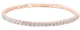 Amoonìc Damen Tennisarmband Match aus 925er Silber oder vergoldet | Mit Zirkoniasteinen, Personalisiert mit Gravur, Geschenk für Sie