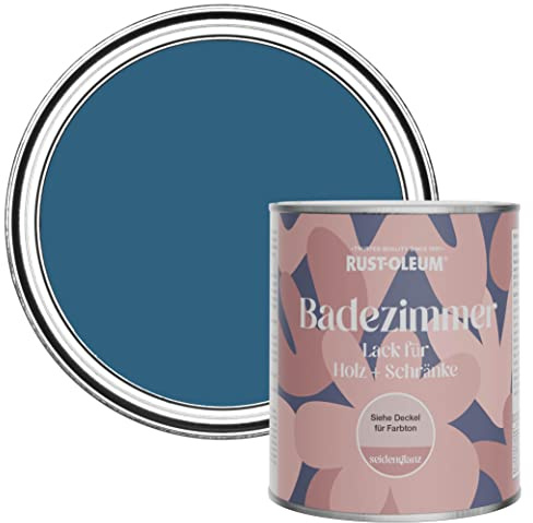 Rust-Oleum Blue Moisture Resistant Bathroom Wood and Cabinet Paint in Satin Finish - Cobalt 750ml