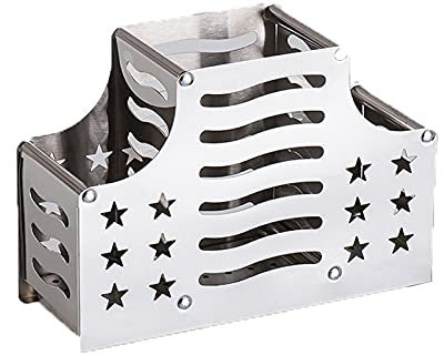 Herklotzn Kitchen Storage Box Rack Kitchen Cutlery Organiser Crockery Chopsticks Cage with Water Outlet Dish Holder Draining