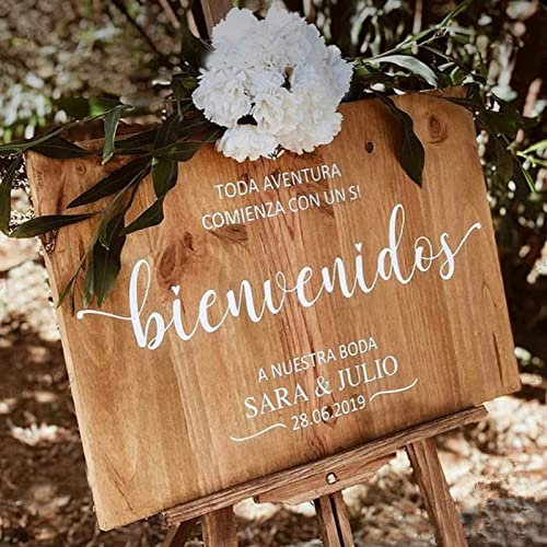 Pegatinas De Señal De Espejo De Boda Personalizadas, Placa De Guía Acrílica De Bienvenida, Señal De Entrada Personalizada, Regalos ( Size : M:57x32c