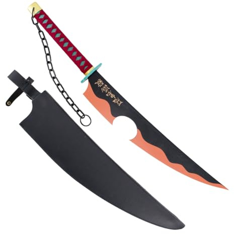 AMONT | Espadas Gemelas Decorativas de Bambú 86,5 cm | Réplica Japonesa de Exhibición sin Filo con Funda Sintética | EYM