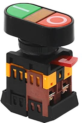 Ersatzteile 1 Stück APBB-22N-25N Start-Stopp-Doppeltasterschalter mit LED-Lampe (Color : 110v)