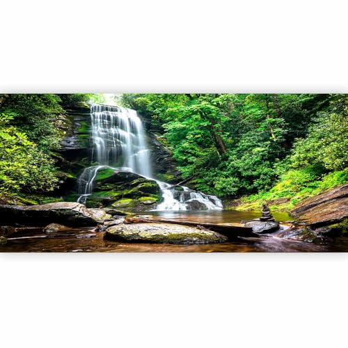 murando PREMIUM Fotomurales Cascada 550x250 cm XXL Papel de esquina Papel pintado tejido no tejido Decoración de Pared decorativos Murales moderna de Diseno Naturaleza Bosque c-B-0473-a-a