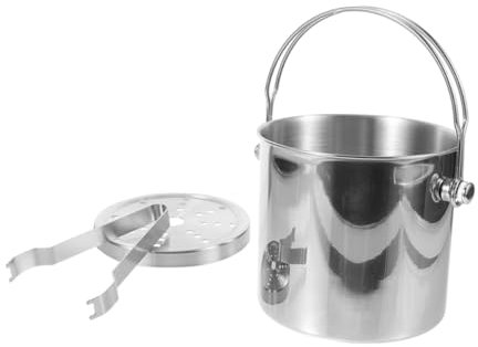VINTORKY Seau à Glace Acier Inoxydable avec Filtre Seaux à Glace pour Boissons Froides Récipient à Bière pour Fêtes