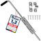 Torfix® Bolzenriegel 420 mm, verzinkter Stahl – robuster Torriegel für Garten‑ & Hoftore, links/rechts montierbar, inkl. 6 × selbstbohrende Torx‑Schrauben