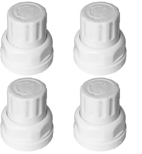 Aprilsunnyzone Heizkörperventilkappe, Fußbodenheizungskrümmer, Handradschalter, M30 x 1,5 Gewinde, automatischer Temperaturregelventilschalter (kurz), 4 Stück