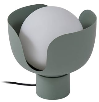 Lindby Tischlampe Fiora (Modern) in Grün aus Metall (1 flammig, E27) - Tischleuchte Schreibtischlampe Nachttischlampe Wohnzimmerleuchte