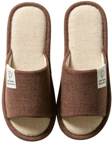 Colexy Chaussons Antidérapant Homme Femme Pantoufles Confortable Léger Bout Ouvert Accueil Chaussures été Chaussures pour la Maison