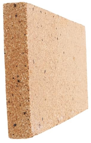 PartyKindom Ladrillos Refractarios Ignífugos Para Soldar y Estufa De Leña, 230x114x20mm, Arcilla Resistente Al Calor y Aislamiento Térmico, Uso Chimeneas y Parrillas Para Alta Temperatura