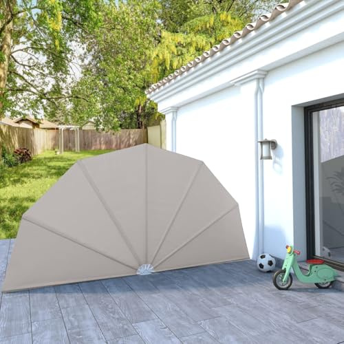 Toldo Lateral Plegable terraza Color Crema 200 cm, Snsowed Toldos Exterior Terraza, Toldo para Balcon, Toldos Jardin, Toldo Privacidad Balcon, Toldos Terraza - 44578