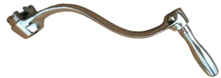 Harilla Manivelle de levage pour fraiseuse, pièce de rechange pour confort professionnel, accessoires ergonomiques portables, fournitures argentées