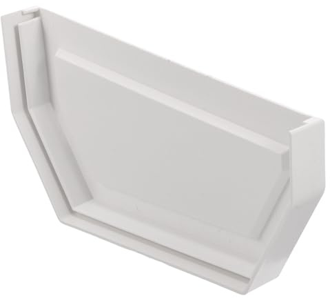 Baluue PVC Pluviale Grondaia End Cap Tappo di Chiusura per Tubo di Scarico Interno Accessorio Resistente per Impianto Antipioggia