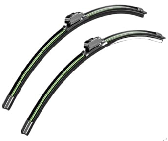 Scheibenwischer Für Fiat 500 2007-2017 500L 2012-2022 500X 2014-2023 500C 2009-2019 Frontscheibe Wischer Klinge Windschutz Fenster(Black-Green)