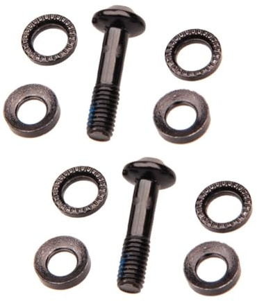 QOXEZY Black M6x24mm for Bicycle Disc Brake Caliper Screw — High-Carbon Steel Brake Seat Bolt Compatible with Scooters, MTB and Mountain Bikes (2-Piece)