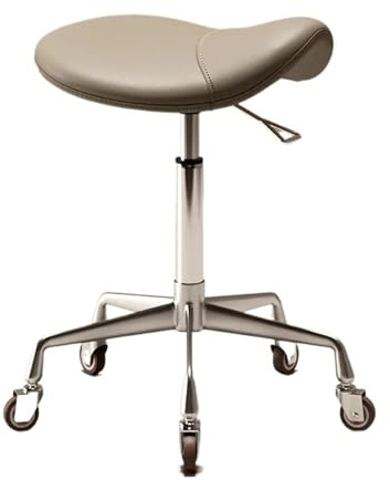 LXLAEOANG Hocker Mit Rollen Rollhocker Pferdesattel Dressing Hocker Drehbarer Kosmetikstuhl Verstellbarer Schönheitssalon Tabouret Gartenmöbel(Color 5)