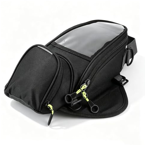 Motorrad Tankrucksack Für Suzuki Bandit 1200,1250,1250S,1250F | Wasserdicht, starker Magnet, Touchscreen Handytasche, erweiterbarer Stauraum, einfache Montage, robustes Material