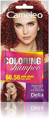 Cameleo - Shampoo Colorante – Wild Plum - Aggiornamento del colore facile e veloce ''Tone In Tone''. - Senza ammoniaca e ossidanti – Shampoo in bustina - 40ml