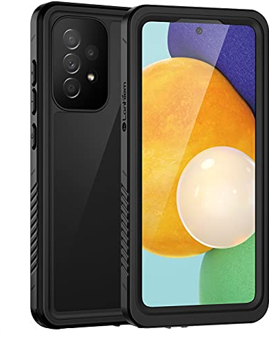 Focusor für Samsung Galaxy A52s 5G/A52 4G&5G Hülle IP68 Wasserdicht Outdoor | Schwarz,Wasserfest Schutzhülle,Waterproof,Handyhülle mit Displayschutz,Stoßfest Panzerhülle,360 Grad,Staubdicht,Baustelle