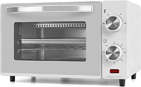 Toastofen 10 Liter weiß Temperaturregler 100 °C bis 230 °C Leistung: 650 W 2 Quarzwiderstände