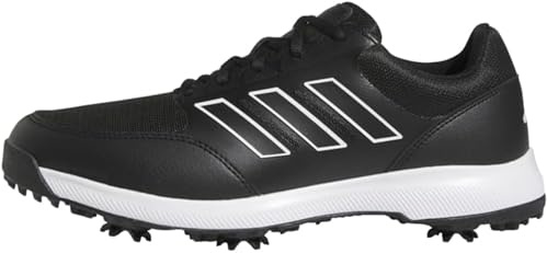 Adidas Zapatos de Golf Tech Response 3.0 para Hombre, Core Negro/Calzado Blanco, 48 EU
