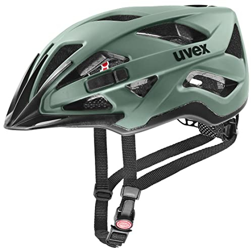 uvex Active cc - sicherer Allround-Helm für Damen und Herren - individuelle Größenanpassung - Moss Green-Black - 52-57 cm