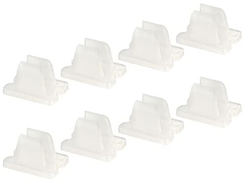 sourcing map 100 Stück LED Neon Montageclips Befestigungsklemmen Halter für 6mm Silikon LED-Lichtstreifenclips LED Neon Flexstreifenbeleuchtung