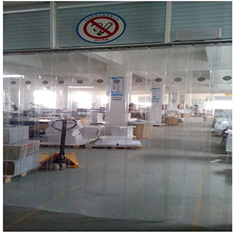 SYFXZZDS Plastic Strip Door Curtain PVC Vertical Blinds Slat Curtain Strip Curtain for Factories, Supermarkets, Industrial (Size : 180x240cm/70.87x94.49in)