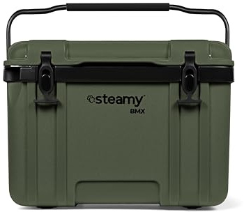 Steamy BMX 26 Glacière spécialement conçue pour Le déjeuner et Le Chantier avec Panier, 26 litres, Verte, Vert