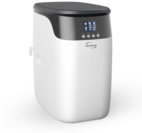 iSpring WCS15KG-E Equipo Ablandador de Agua con Retrolavado, Alta Capacidad para Hogares, Descalcificador de Agua para Toda la Casa