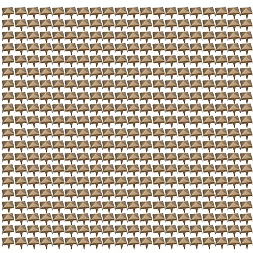 400 Pezzi Rivetti Quadrati, 4mm-7mm Borsa Abbigliamento in Pelle Rivetto Fai da Te Punte Quadrate Punti Borchie per Borsetta Scarpe Cintura Decorazione di Gioielli(4mm-Bronzo)