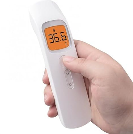 Termometro Infrarossi Senza Contatto Dayou DY-A200 - Sensore Medico, Display LCD, 32 Memorie, Lettura Veloce 2s, Misurazioni °C/°F, Spegnimento Automatico, 20000 Misurazioni, Modalità Fronte e Oggetto