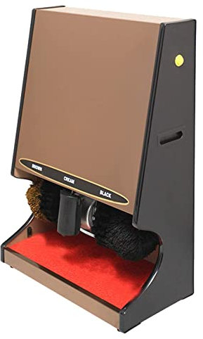 Cireuse de Chaussures à Induction Automatique, Machine de Polissage de Chaussures Automatique, kit de Brosse de Nettoyage de Chaussures, polisseuse Multi-brosses adaptée, polisseuse Verticale