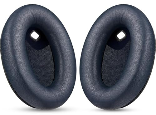 ACCIUK Replacement Ear Pads, Compatible with Sony WH-1000XM4 Headphones. New Soft Protein Leather Combined with high-Density Memory Foam, 1 Pair of Replacement Ear Pads (Dark Blue)