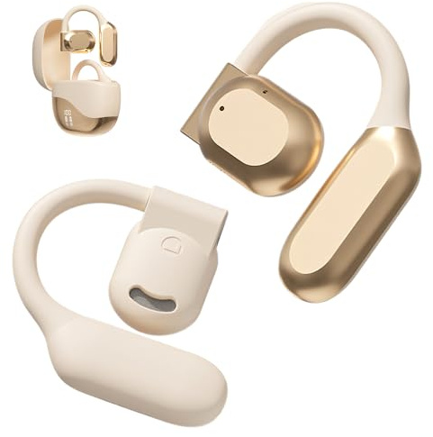 AI Translating Ear Buds, 2025 Upgraded Kabellose Übersetzungs-Kopfhörer, 5.3 Bluetooth-Ohrhörer 144 Sprachen Übersetzungsgerät Zwei-Wege-Übersetzer-Kopfhörer Language Translator (Beige)