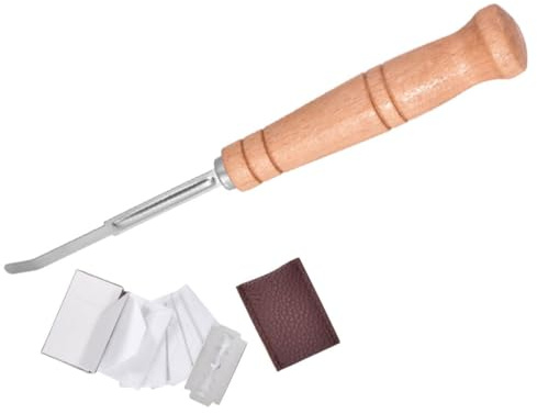 DECHOUS Coltello Tagliapane Manuale Con Manico in Legno E Lama in Acciaio Inossidabile Strumento Per Taglio E Modellatura Del Pane Fresco Utensile Essenziale Per E Pane Artigianale